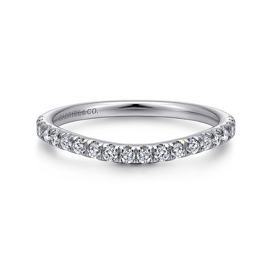 Gabriel - 14K White Gold   Matching Wedding Band