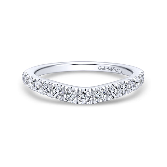 Gabriel - 14K White Gold   Matching Wedding Band