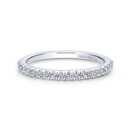 Gabriel - 14K White Gold   Matching Wedding Band