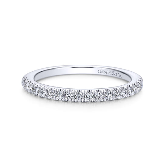 Gabriel - 14K White Gold   Matching Wedding Band