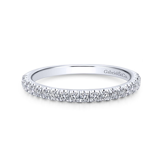 Gabriel - 14K White Gold   Matching Wedding Band