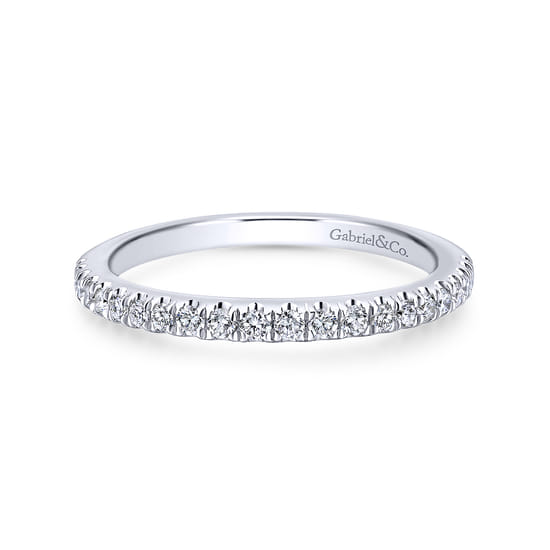 Gabriel - 14K White Gold   Matching Wedding Band