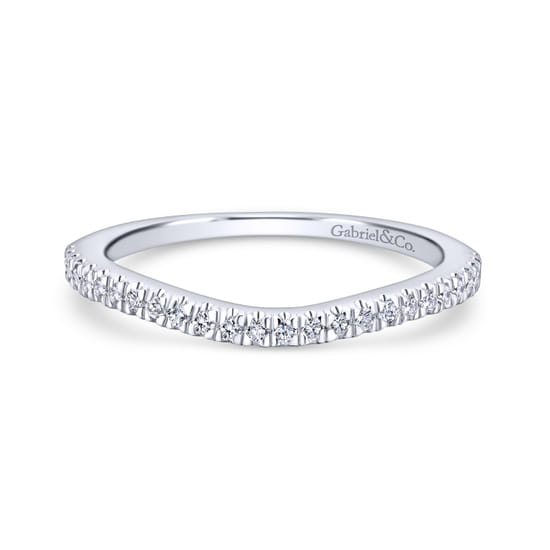 Gabriel - 14K White Gold Matching Wedding Band Gabriel - 14K White Gold Matching Wedding Band