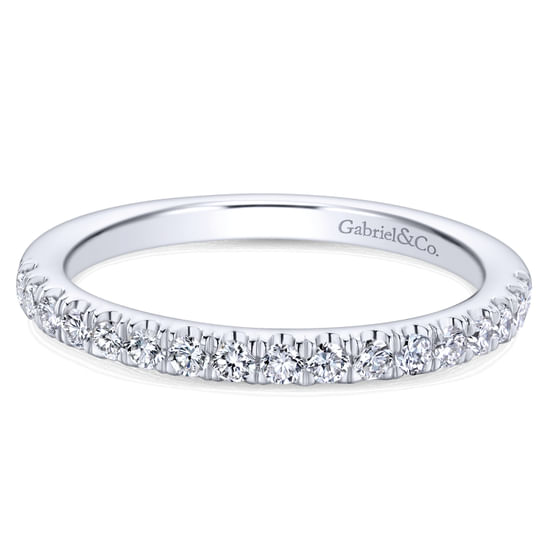 Gabriel - 14K White Gold   Matching Wedding Band