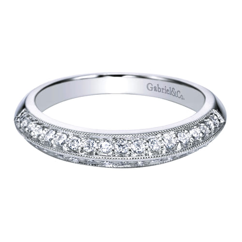 14K White Gold   Matching Wedding Band