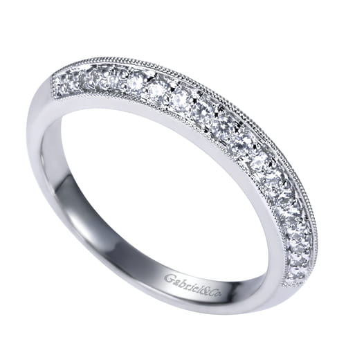 14K White Gold   Matching Wedding Band