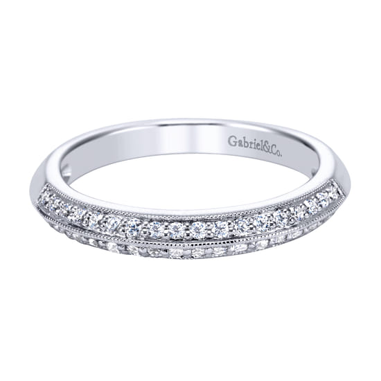 Gabriel - 14K White Gold   Matching Wedding Band