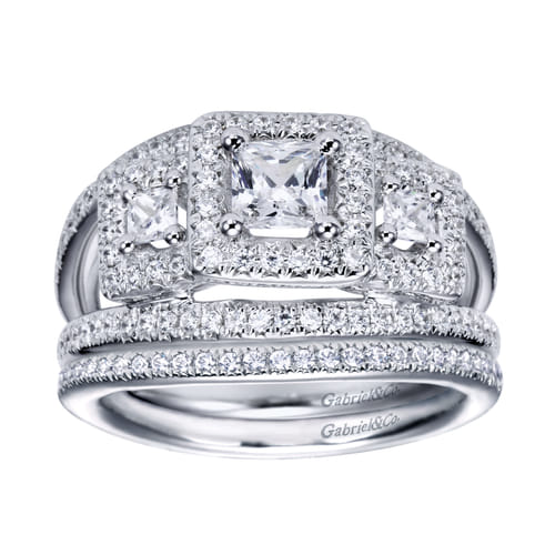 14K White Gold   Matching Wedding Band