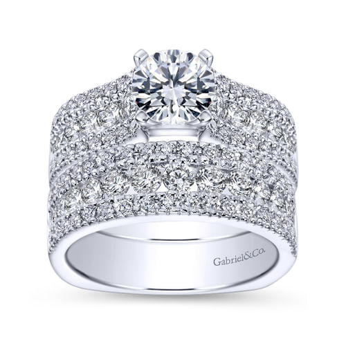 14K White Gold   Matching Wedding Band