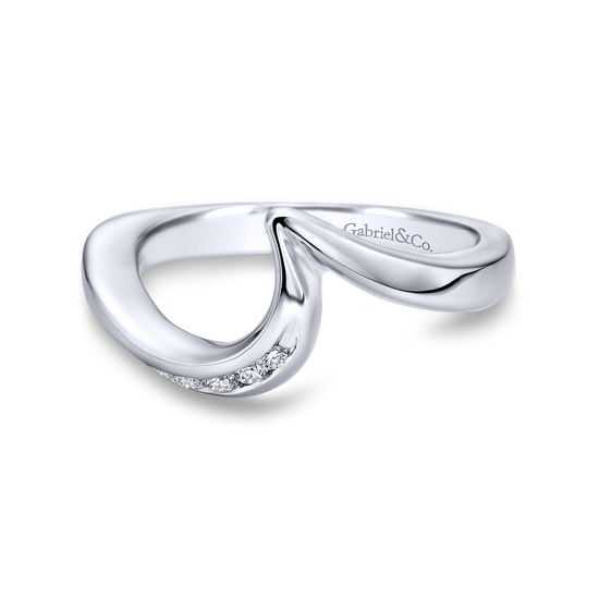 Gabriel - 14K White Gold   Matching Wedding Band