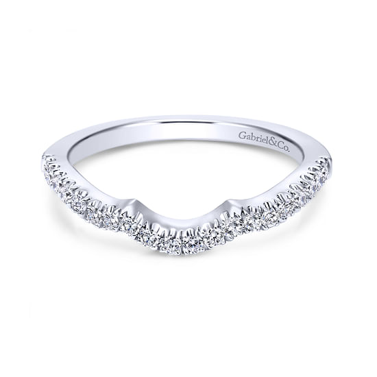 Gabriel - 14K White Gold   Matching Wedding Band