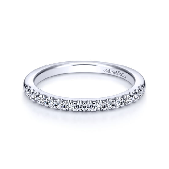 Gabriel - 14K White Gold   Matching Wedding Band