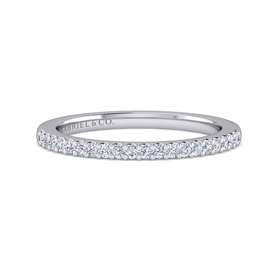 Gabriel - 14K White Gold   Matching Wedding Band