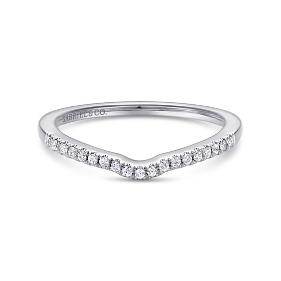 Gabriel - 14K White Gold   Matching Wedding Band