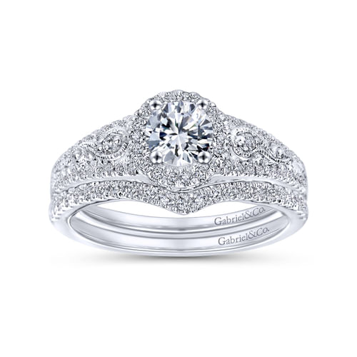 14K White Gold   Matching Wedding Band