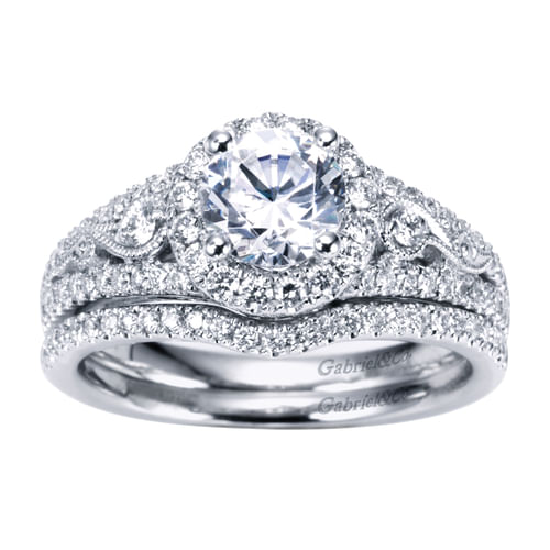 14K White Gold   Matching Wedding Band
