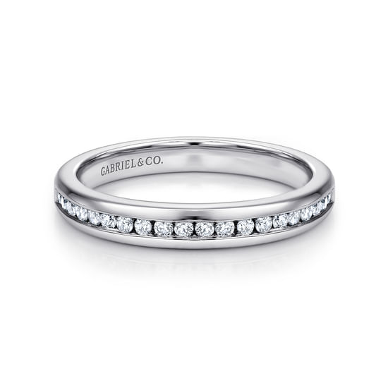 Gabriel - 14K White Gold   Matching Wedding Band