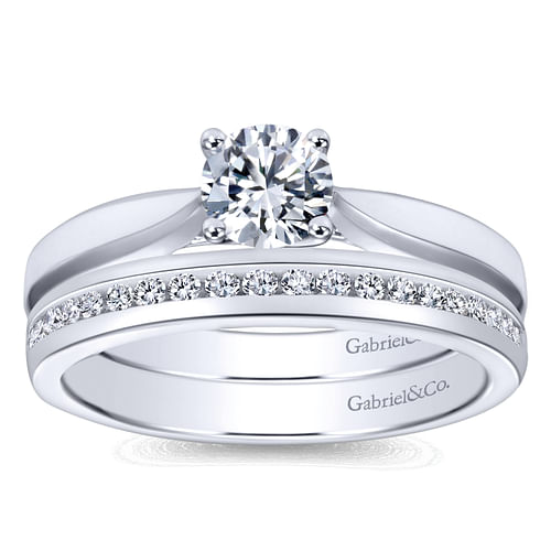 14K White Gold   Matching Wedding Band