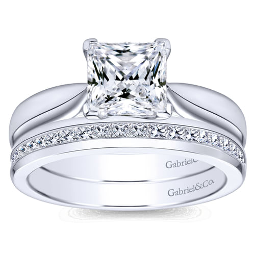 14K White Gold   Matching Wedding Band