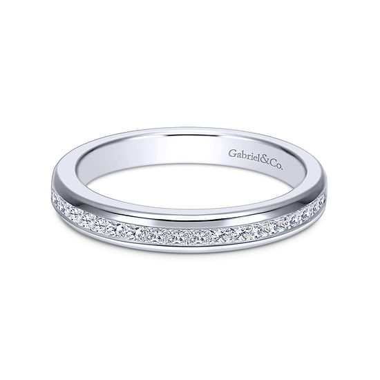 Gabriel - 14K White Gold   Matching Wedding Band