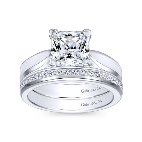 14K White Gold   Matching Wedding Band