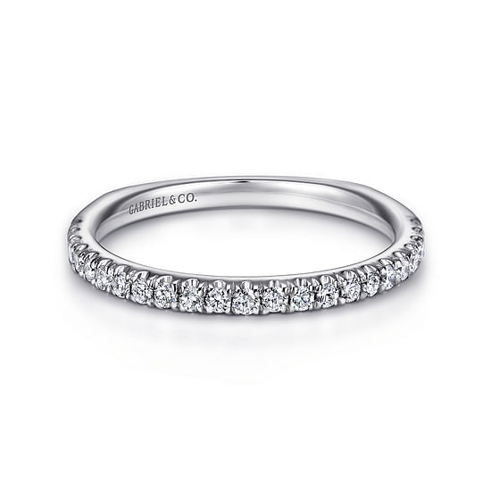 Gabriel - 14K White Gold   Matching Wedding Band