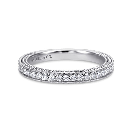 Gabriel - 14K White Gold   Matching Wedding Band