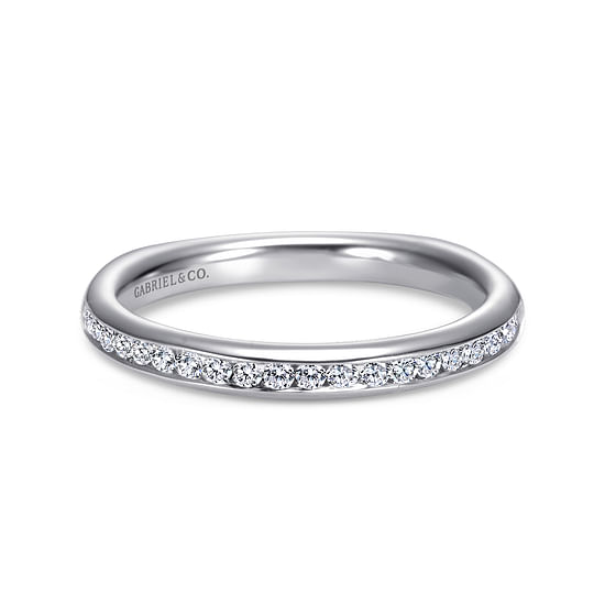 Gabriel - 14K White Gold   Matching Wedding Band