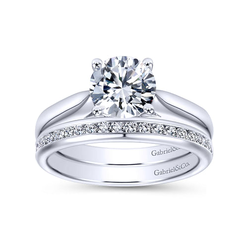 14K White Gold   Matching Wedding Band