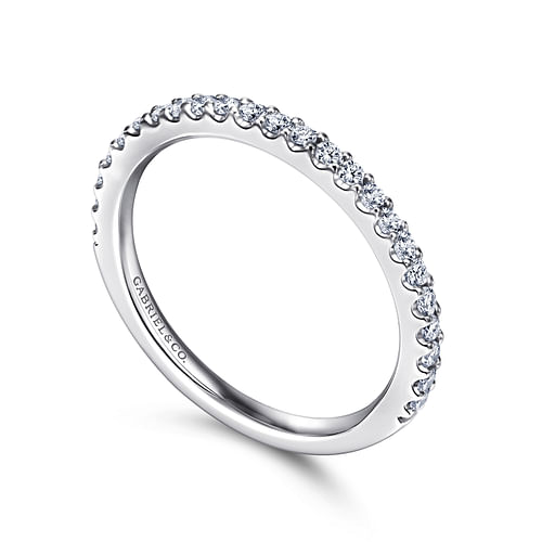 14K White Gold   Matching Wedding Band