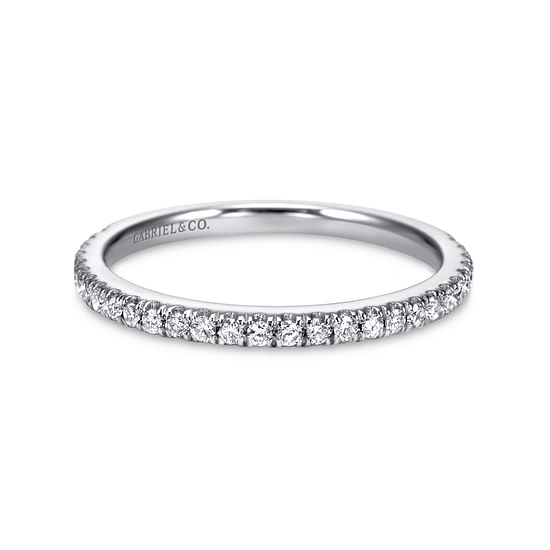 Gabriel - 14K White Gold   Matching Wedding Band