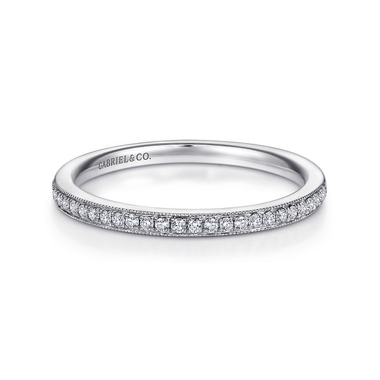 Gabriel - 14K White Gold   Matching Wedding Band