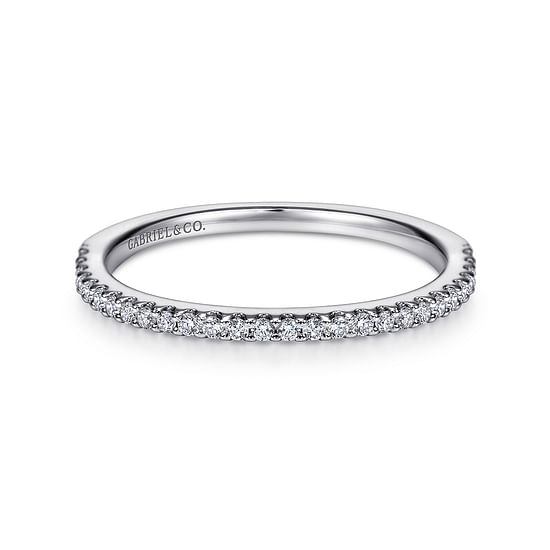 Gabriel - 14K White Gold   Matching Wedding Band