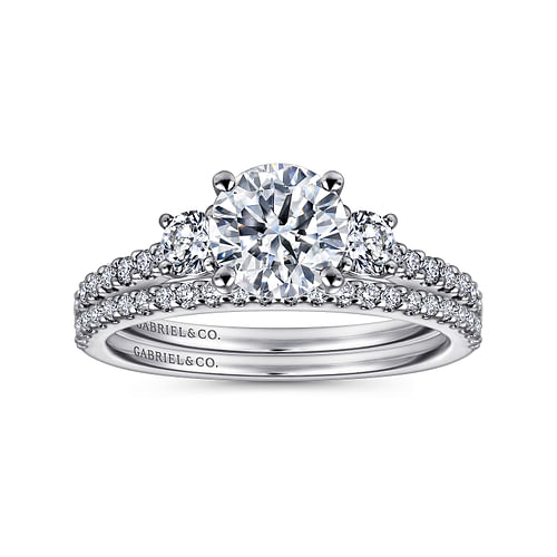 14K White Gold   Matching Wedding Band