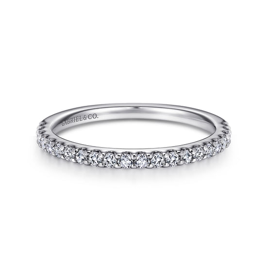 Gabriel - 14K White Gold   Matching Wedding Band
