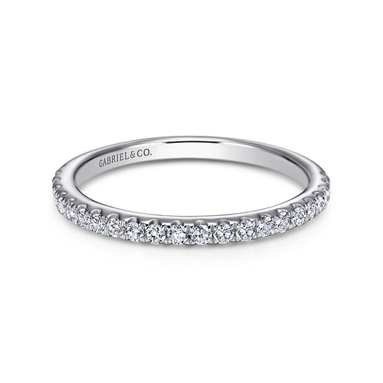 Gabriel - 14K White Gold   Matching Wedding Band