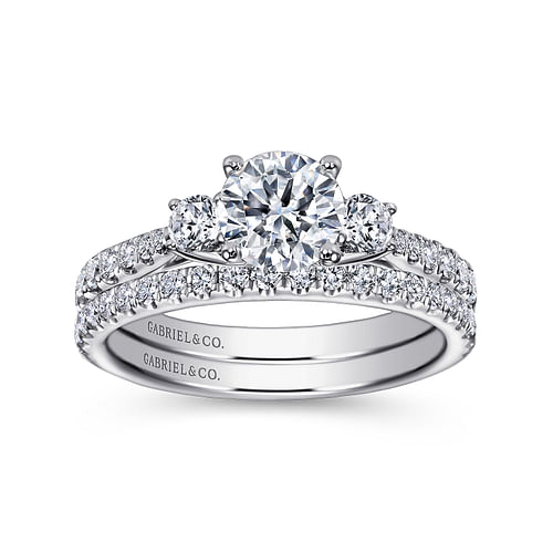 14K White Gold   Matching Wedding Band