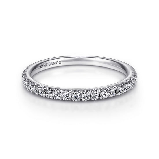 Gabriel - 14K White Gold   Matching Wedding Band