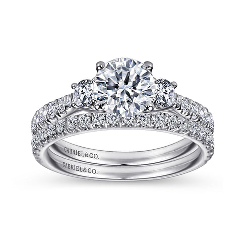 14K White Gold   Matching Wedding Band