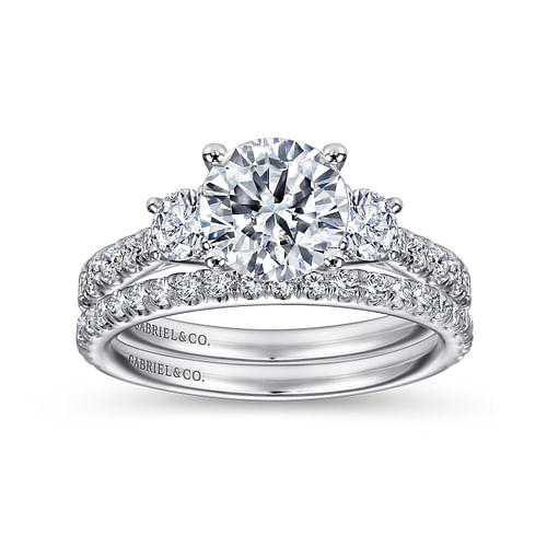 14K White Gold   Matching Wedding Band