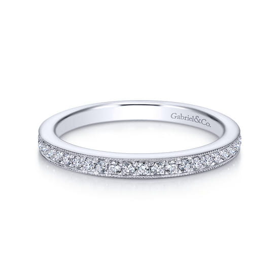 Gabriel - 14K White Gold Matching Wedding Band Gabriel - 14K White Gold Matching Wedding Band