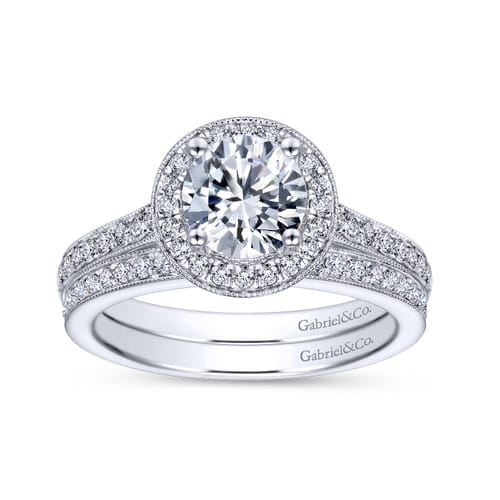 14K White Gold   Matching Wedding Band
