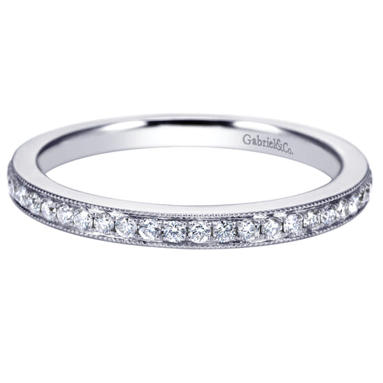 Gabriel - 14K White Gold   Matching Wedding Band