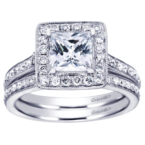 14K White Gold   Matching Wedding Band
