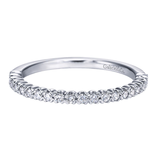 Gabriel - 14K White Gold   Matching Wedding Band