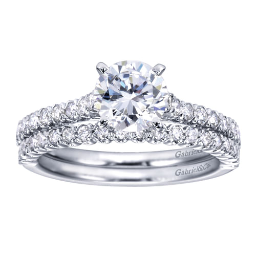 14K White Gold   Matching Wedding Band