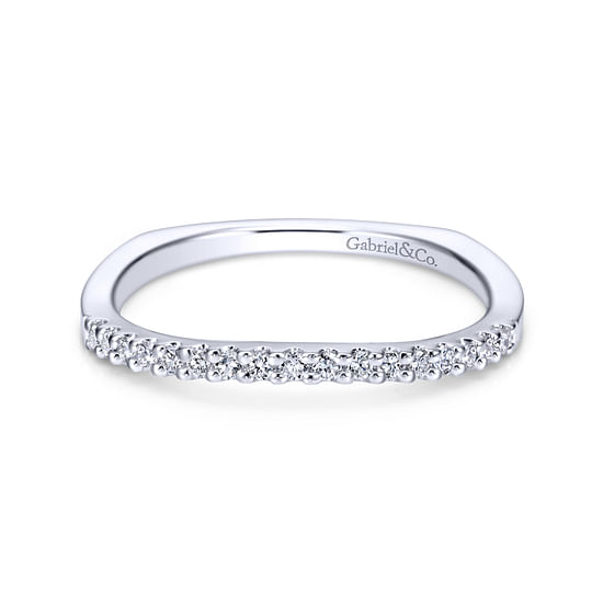 Gabriel - 14K White Gold   Matching Wedding Band