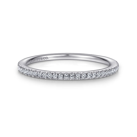 Gabriel - 14K White Gold   Matching Wedding Band