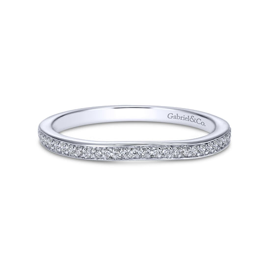 Gabriel - 14K White Gold   Matching Wedding Band