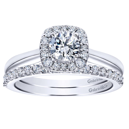 14K White Gold   Matching Wedding Band